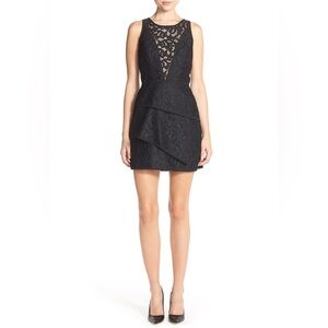 BCBG Maxazria Hannah Black Lace Mini Dress